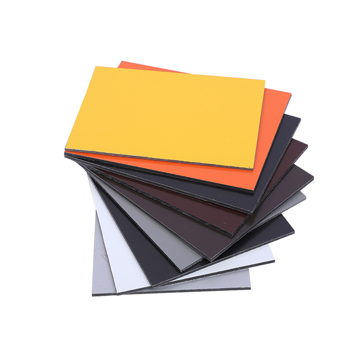 4mm * 0.21mm PVDF ACP Aluminium Composite Vaj Huam Sib Luag Phab Ntsa Cladding Sab nrauv