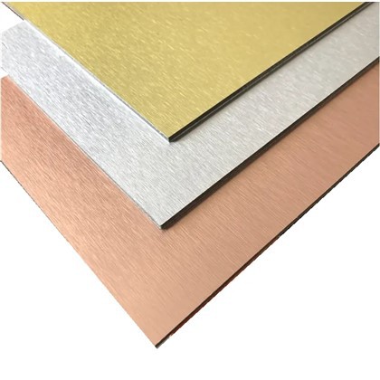 Tsev Khoom Npog 4mm PVDF Finish ACP Aluminium Composite Vaj Huam Sib Luag Phab Ntsa